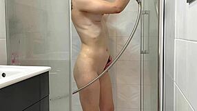 Masturbation In The Shower Ends In Huge Orgasm Erotic Shower With Golden Rain