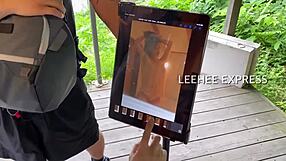 Bold Korean Model Kim Woohyun Shows Big Tits