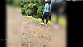 Young Colombian Farm Woman Milks Cock