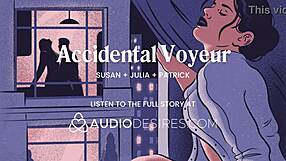 she finger fucks her pussy while neighbors fuck in front of her window roleplay voyeur creampie