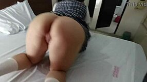 Girl Breaks Ass For Grade In Colombian Motel