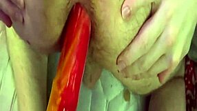 Big cock pegging with strapon domination and anal toys