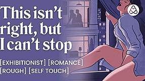 she finger fucks her pussy while neighbors fuck in front of her window roleplay voyeur creampie