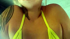 Training at Gym with Wet Pussy Exposed!