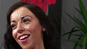 i facialized that dicklovin milf on her knee's