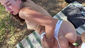 Lost in woods, stranger shows secret passage with big cock fucking