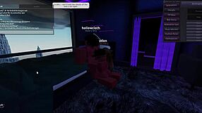 Two hot demons engage in passionate sex in the bedroom.