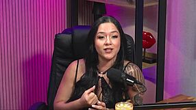 Guided Handjob with Hot Brunette in Lingerie