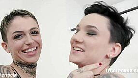 Leigh Raven and Nikki Hearts Explore Lesbian Play!