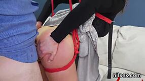 Naughty teen gets taken in anal loony bin for awkward therapy with assfucking