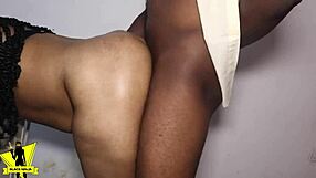 black ninja rocks neighbor hard in bathroom and cums