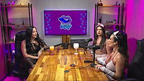 Guided Handjob with Hot Brunette in Lingerie