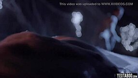 The couple felt overwhelmed as aliens bent them over for rough galactic sex.