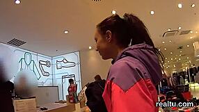 Flawless Czech teen teased in supermarket