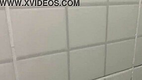 novinha masturbates in school bathroom during graduation party - hidden camera