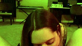 Wife Slut Delivers Amateur Blowjob Leading to Cum Eruption on Monday Night