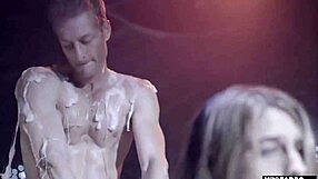 The couple felt overwhelmed as aliens bent them over for rough galactic sex.