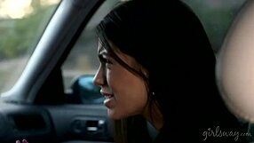 squirting cute teen and her busty teacher lick pussies