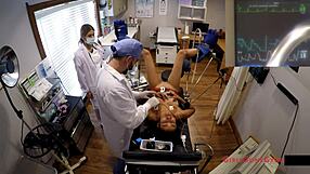 Human guinea pigs in the hospital, Miss Mars spreads her big ass. 😈