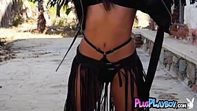 Latina Teen Poses Intensely with Hot Milf Mia Malkova's Big Tits