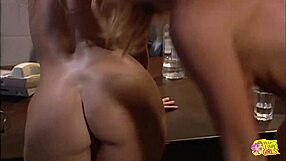 beautiful blonde to her friend eating pussy and kissing her big ass