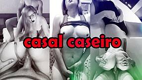 Amateur sex on sofa with milf creampie?