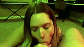 Wife Slut Delivers Amateur Blowjob Leading to Cum Eruption on Monday Night