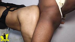 black ninja rocks neighbor hard in bathroom and cums