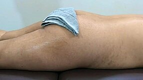 happy ending massage turns into passionate pussy fingering for beautiful ebony girl