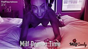 Milfcandy's Karla Rides Damson Jenkins Hard In Doggystyle And Cowgirl!