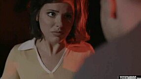 The couple felt overwhelmed as aliens bent them over for rough galactic sex.