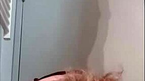 Amateur bondage session with ordered actions and homemade elements