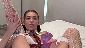 Fuck with anal plug for better grades - julia graff