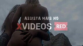 as loirinhas aprontando todas na praia de nudismo
