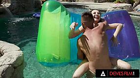 petite 18+ babe liz jordan's lesbian pussy gets fucked hard until creampie in devils film