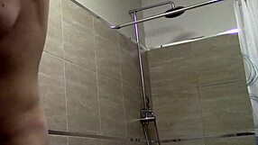 Brunette shares homemade solo moments