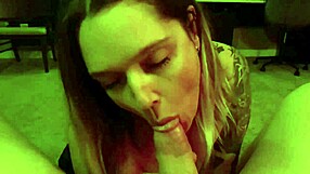 Wife Slut Delivers Amateur Blowjob Leading to Cum Eruption on Monday Night