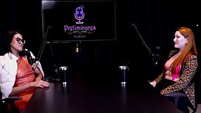 Natasha Fiore as ninfomaniaca needing therapy, swing community helping with sexuality, attending politicians in sheer red