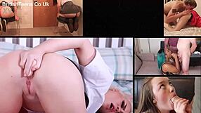 19 year old teen gives interracial handjob