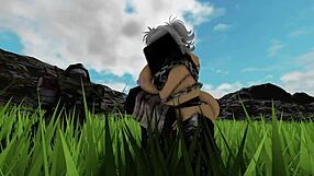 El caballero y la musa en aventura cachonda juntos