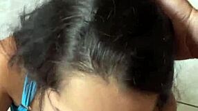 Nerd Brunette With Big Natural Tits Gives Deep Blowjob To Wellington Prado's Big Cock From Behind In Shorts And Jeans