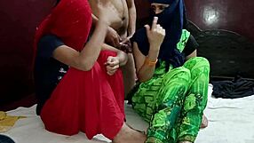 Desi XXX Threesome with Neighbor Stepmom and Daughter