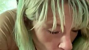 Real Hooker Sucks Cock in Car Backseat and Swallows Every Drop of Cum.