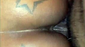 Ebony Babe Sucks And Rides Monster Cock Deep