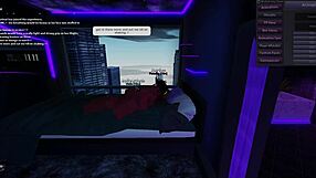 Two hot demons engage in passionate sex in the bedroom.