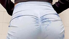 Friend Dances Energetically In Leggings