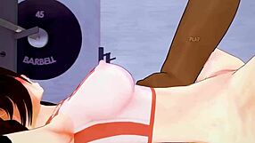 Team Rwby engages in pov creampie during workout