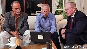 Frannkie gets banged by the old gang in a door-to-door tag team.