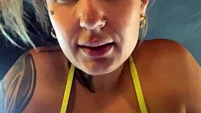 Training at Gym with Wet Pussy Exposed!