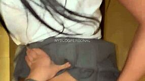 Fucked cute student after classes in motel came inside she got angry